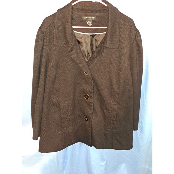 Dialogue Women's 2X Black Jacket - Picture 1 of 3